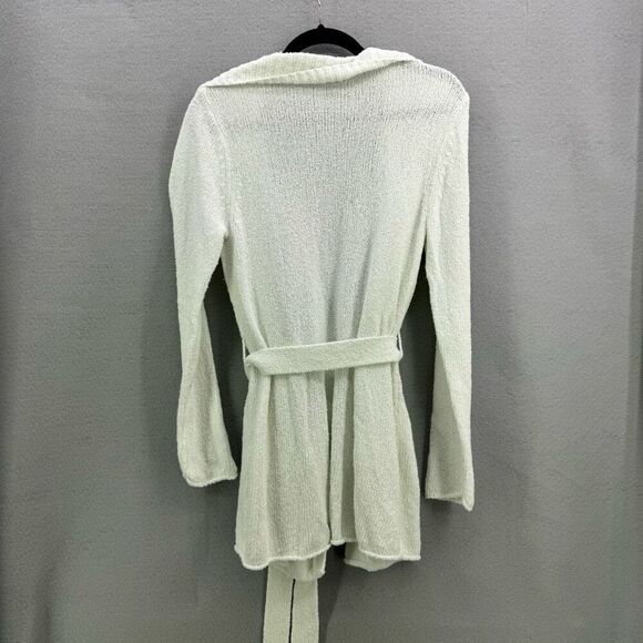 Lilly Pulitzer Womens Coconut Long Sleeve Open Front Tie Waist Cardigan Medium - Picture 4 of 10